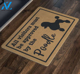 Poodle Doormat (All Visitors Must Be Approved), Poodle Gift