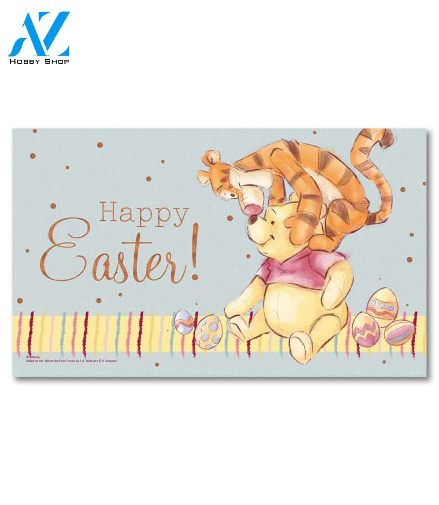 Pooh & Tigger Easter Doormat - 18" x 30"