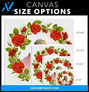 Pope John Paul II Crowned with Roses Canvas