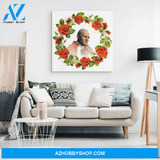 Pope John Paul II Crowned with Roses Canvas