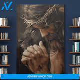 Portrait God Canvas - Bible Verse Wall Art - Jesus - The power of prayer Canvas