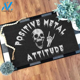 Positive metal attitude Skull Doormat | Welcome Mat | House Warming Gift