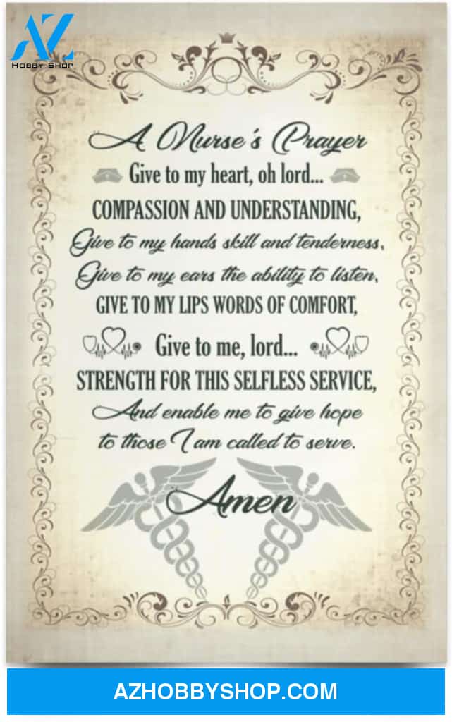 Poster Inspiration A Nurse’S Prayer Gift For Nurse