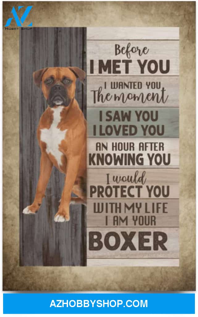 Poster Inspiration Before I Met You I Wanted You The Moment I Am Your Boxer 