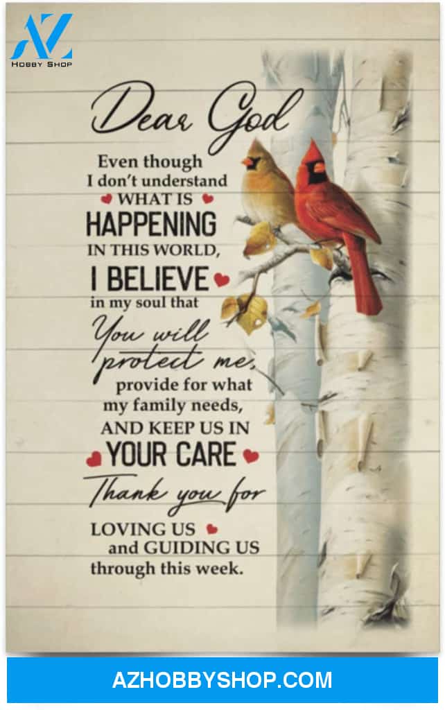Poster Inspiration Cardinal Dear God Thank You For Lovin Us And Guiding Us