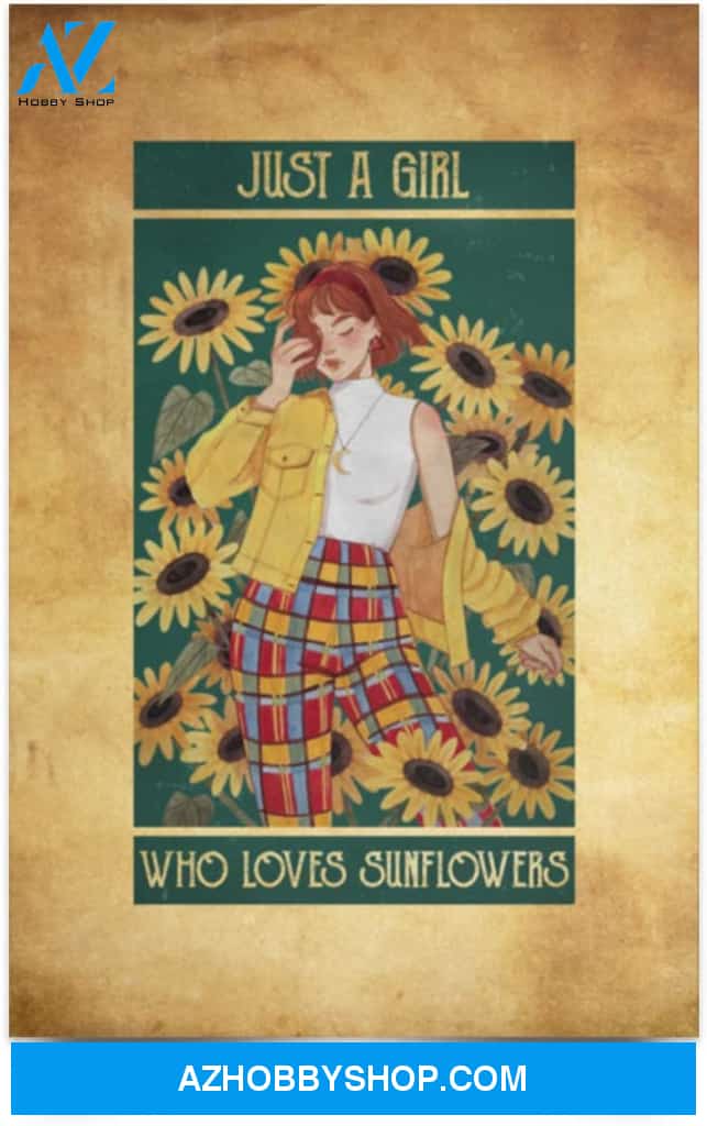 Poster Inspiration Just A Girl Who Loves Sunflower Just A Mom Who Raised A Marine