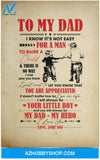 Poster Inspiration Motorbike To My Dad I Know It’S Not Easy For A Man To Raise A Child