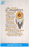 Poster Inspiration To My Daughter Never Forget That I Love You Sunflower Dreamcatcher