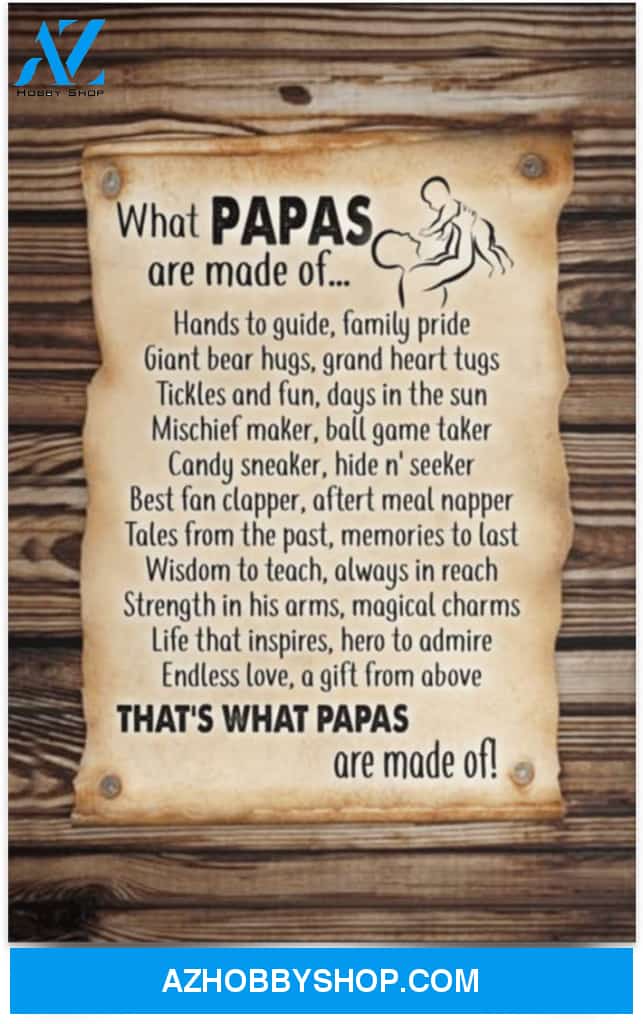 Poster Inspiration What Papas Are Made Of