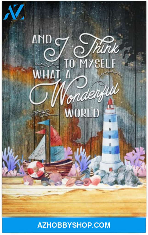 Poster Motivational And I Think To Myself What A Wonderful World Ocean 