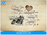 Poster Motivational I Choose You Hand In Hand Side By Side Biker Motocycle