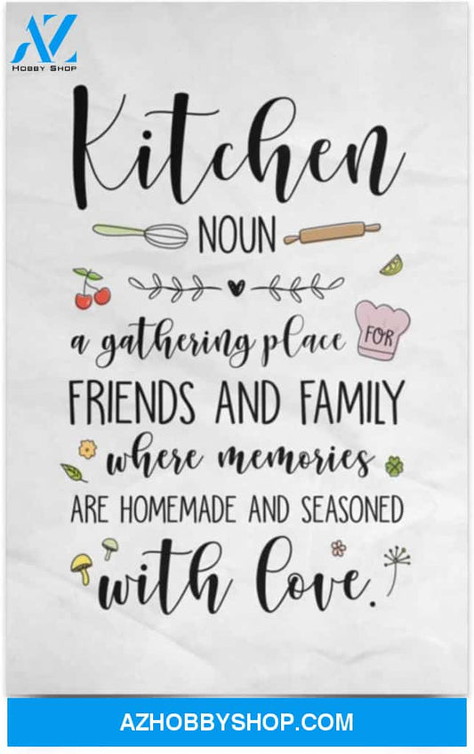 Poster Motivational Kitchen A Gathering Place For Friends – Kitchen Wall Decor 