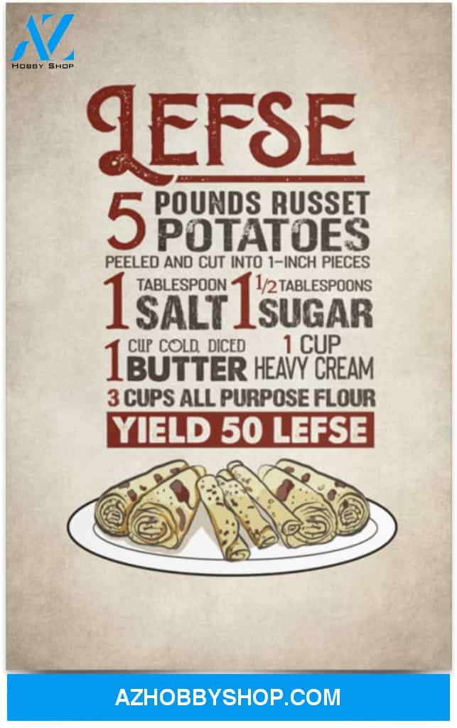 Poster Motivational Lefse 5 Pounds Russet Potatoes