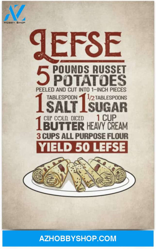 Poster Motivational Lefse 5 Pounds Russet Potatoes