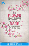 Poster Motivational The Flower That Blooms In Adversity