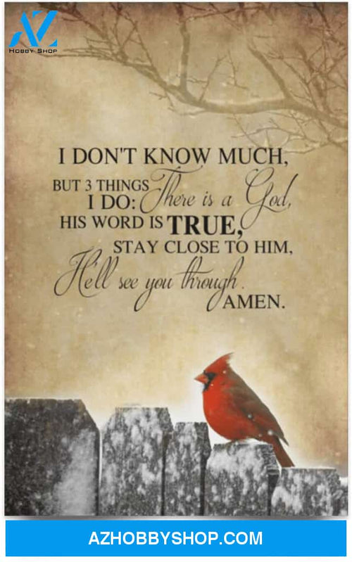 Poster Motivational There Is A God His Word Is True