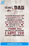 Poster Motivational To My Dad I Will Always Be Your Little Girl Gift From Daughter 