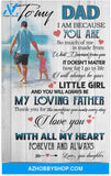 Poster To My Dad From Dauhter I Love You With All My Heart On Father'S Day Family Awesome Birthday Decor Bedroom Living Room Print