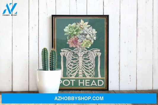 Pot Head Poster, Gardener Poster, Gardening Poster, Love Garden Canvas And Poster, Wall Decor Visual Art