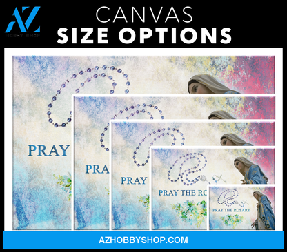 Pray the Rosary Canvas Art