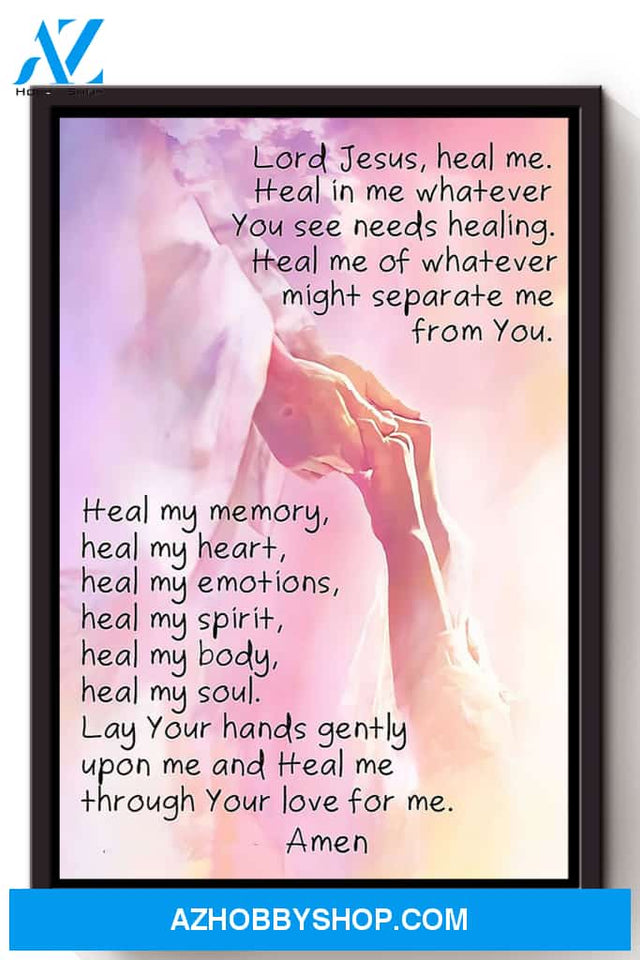 Prayer For Healing Christian Wall Art Gift For Christmas Canvas And Poster, Wall Decor Visual Art