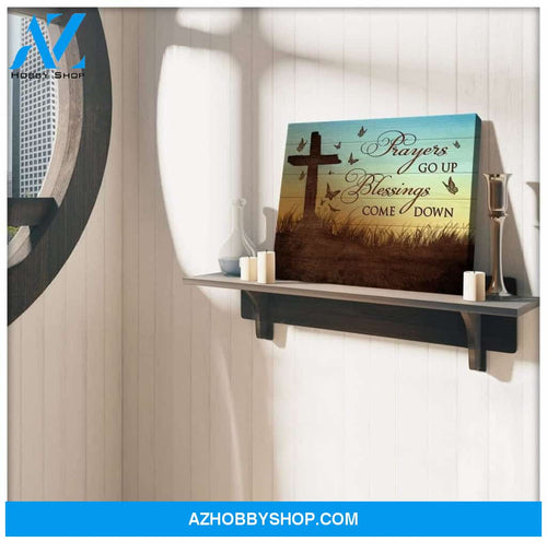 Prayers Go Up Butterfly Wall Art Canvas