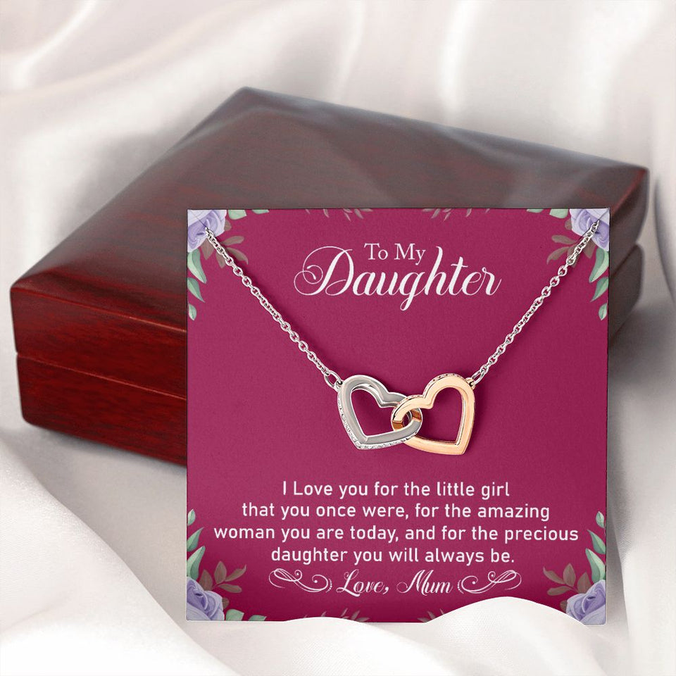 Precious Daughter - Interlocking Hearts Necklace