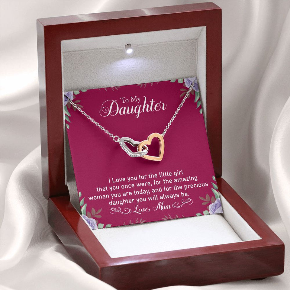 Precious Daughter - Interlocking Hearts Necklace