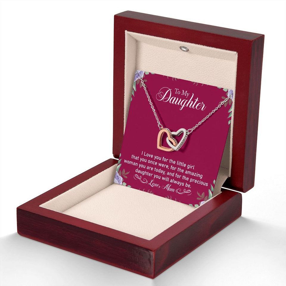 Precious Daughter - Interlocking Hearts Necklace
