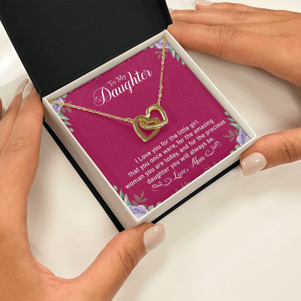 Precious Daughter - Interlocking Hearts Necklace
