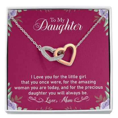 Precious Daughter - Interlocking Hearts Necklace