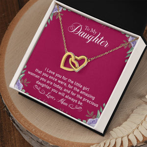 Precious Daughter - Interlocking Hearts Necklace