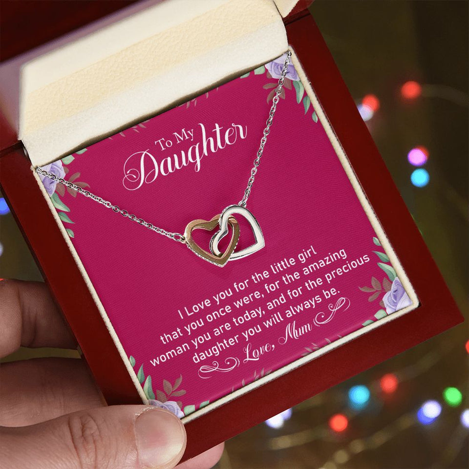 Precious Daughter - Interlocking Hearts Necklace
