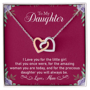 Precious Daughter - Interlocking Hearts Necklace