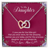 Precious Daughter - Interlocking Hearts Necklace
