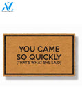 Premature Welcome Doormat by Funny Welcome | Welcome Mat | House Warming Gift