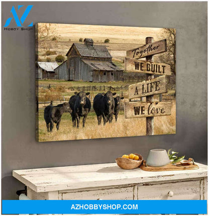 Angus Cow Premium Canvas Wall Art, Wall Decor Visual Art