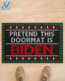 Pretend This Doormat Is BidenLet’s Go Brandon DoormatChristmas Gift 