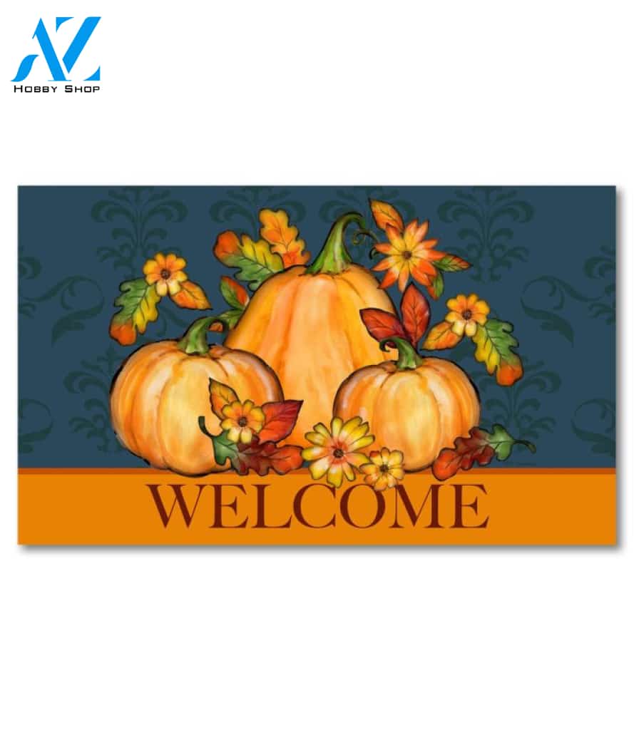Pretty Pumpkins Doormat - 18" x 30"