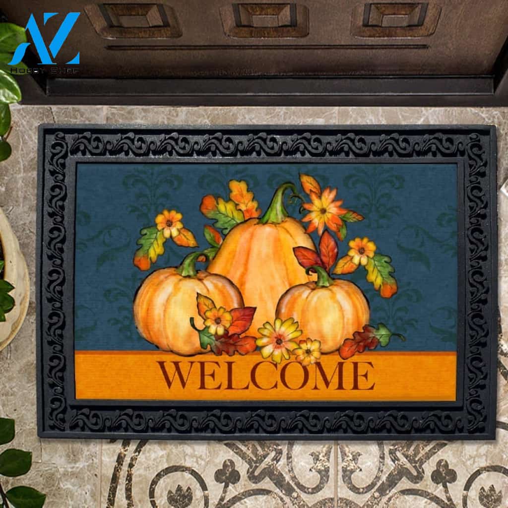 Pretty Pumpkins Doormat - 18" x 30"