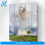 Preview Request Rainbow Bridge Pet Memorial Personalized Photo Memorial Canvas, Canvas Wall Art Gift