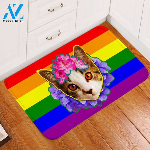 Pride Kitty Door Mat