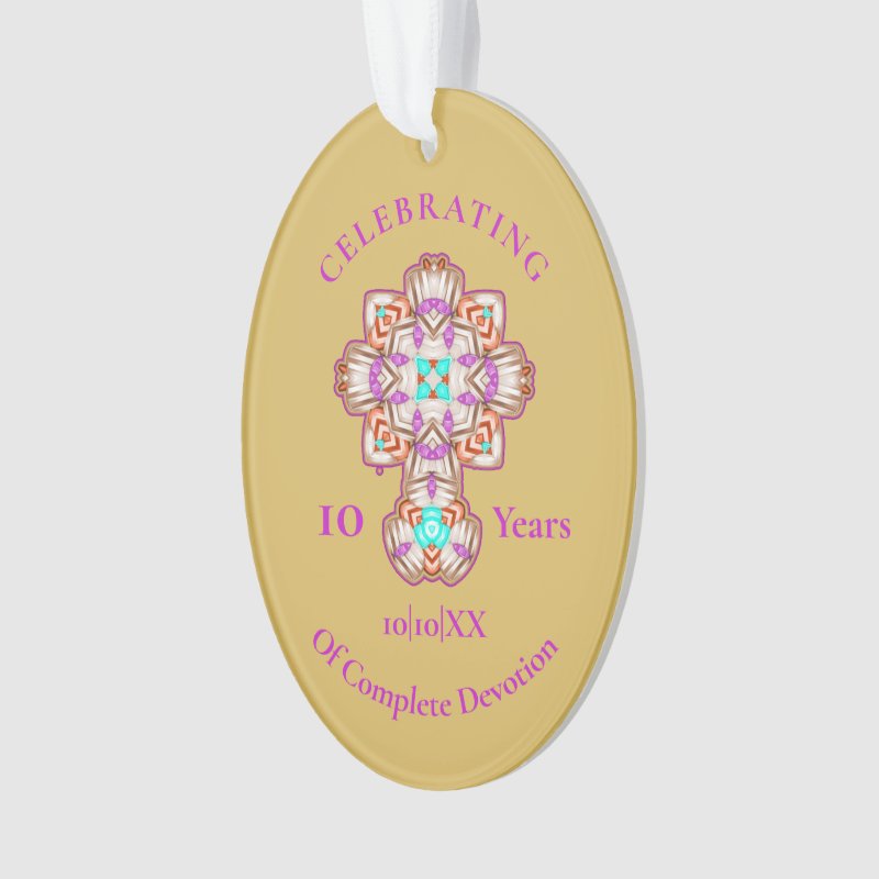 Priests 10Th Ordination Anniversary Commemoration Ornament