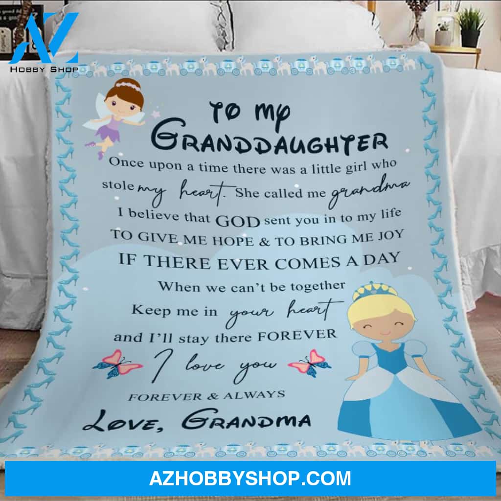 Princess Granddaughter Blanket, Fairy Tale Blanket From Grandma, Magical Blanket, Grandma Grandkids Blanket, Fleece Blanket, Sherpa Blanket