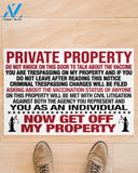 Private Property Do Not Knock On This Door To Talk About The Vaccine Doormat