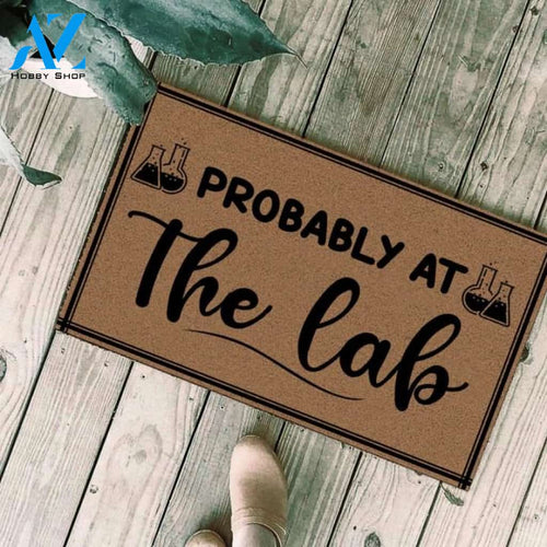 Probably at the lab Chemistry Funny Indoor And Outdoor Doormat Warm House Gift Welcome Mat Birthday Gift For Chemistry Lovers