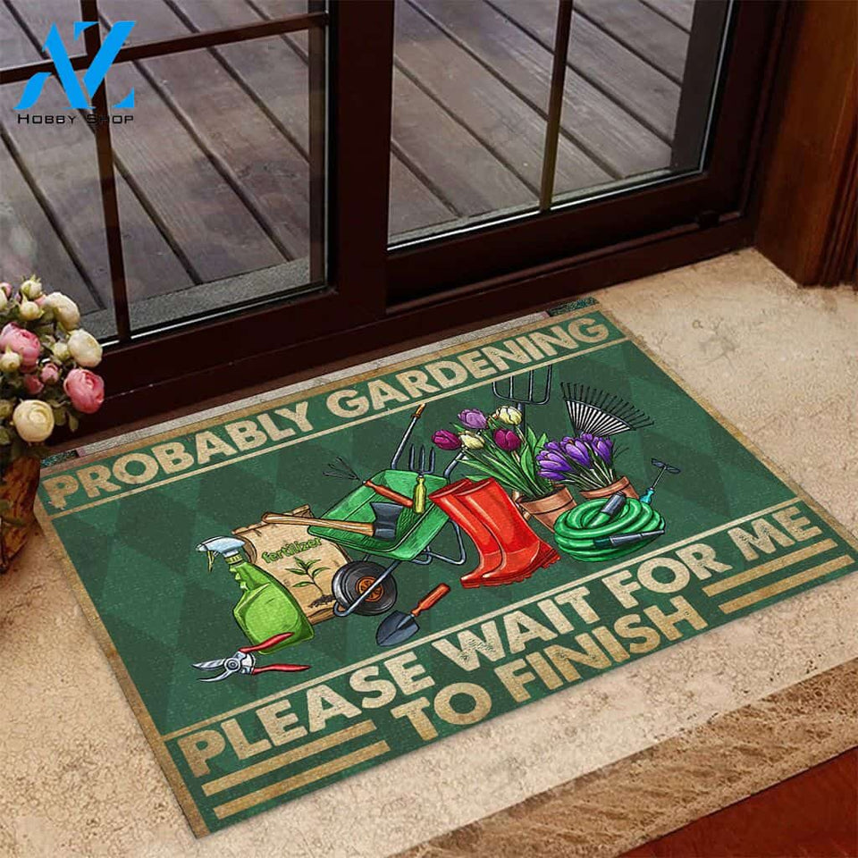 Probably Gardening Doormat TRJ21052804