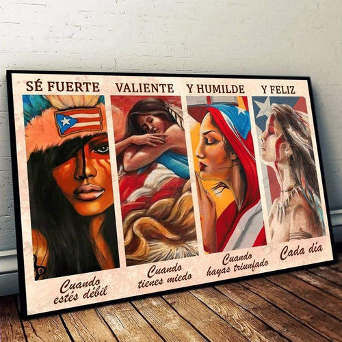 Puerto Rican Girls Canvas Wall Art, Wall Decor Visual Art