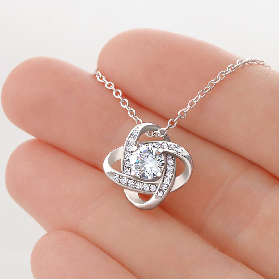 "Light Up The Lives" Angel Daughter Necklace Gift From Mom Dad Alluring Beauty Pendant Jewelry Box Birthday Christmas Graduation Valentines