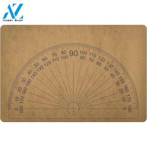 Protractor Doormat Welcome Mat Housewarming Gift Home Decor Funny Doormat Gift Idea For Classroom Gift For Math Lovers Gift For Teacher